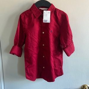 NWT H&M red dress shirt